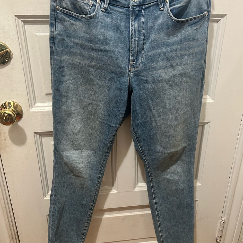 Good American Blue Slim Jeans Classic Denim